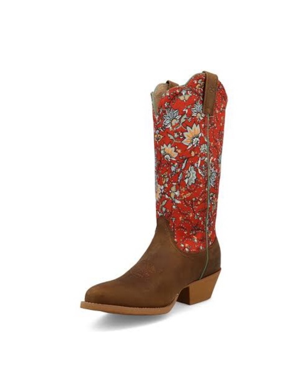 Girls Twisted X Hooey red floral boots